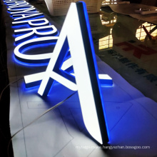 Custom 3d led light acrylic channel letters illuminated advertising sign outdoor